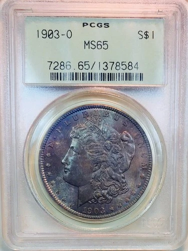 1903 O MORGAN DOLLAR PCGS MS65! UNBELIEVABLE TONER! PQ++ OGH! WOW NR #G64397