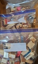 Vintage Wood Rubber Stamps Huge Lot Used 75 Plus Stamps. Nice Condition.