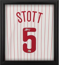 Bryson Stott Philadelphia Phillies Framed Signed Nike Replica Jersey Shadowbox