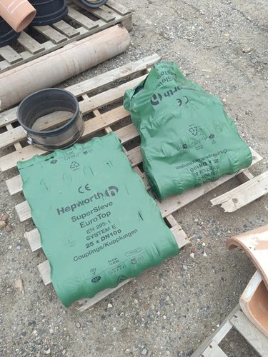 Hepworth SuperSleve clay pipe couplings