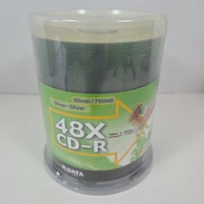 RiDATA CD-R 700MB 80min 48x Blank Storage Media Discs CDs 100 Pack - New Sealed