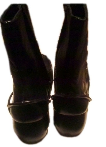 Zapatos de salón Mary Jane rojos de cuero liso elección irregular cosidos a mano Uk5 nuevos en caja raros - Imagen 18 de 19