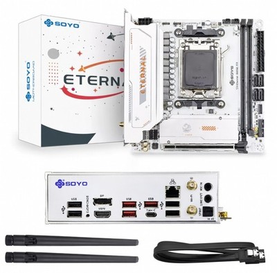SOYO B650ITX AMD Motherboard AMD Ryzen AM5 DDR5 Supports CPU 7000 8000 9000 Proc