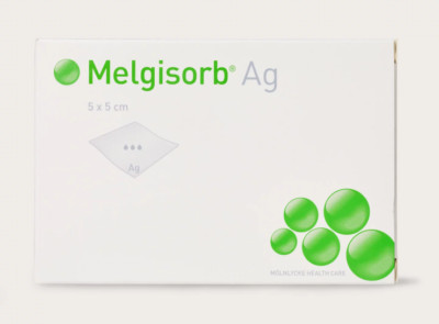 Melgisorb  Ag 5x5cm Mölnlycke  HealthCare 10 Pezzi