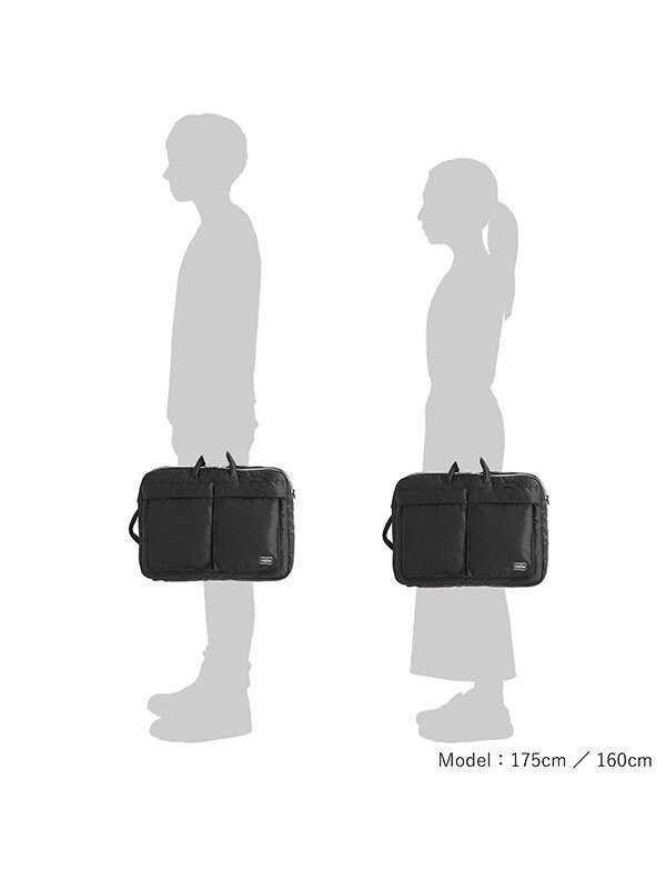 PORTER TANKER 3WAY DOCUMENT BAG 622-26108 Black Yoshida & Co