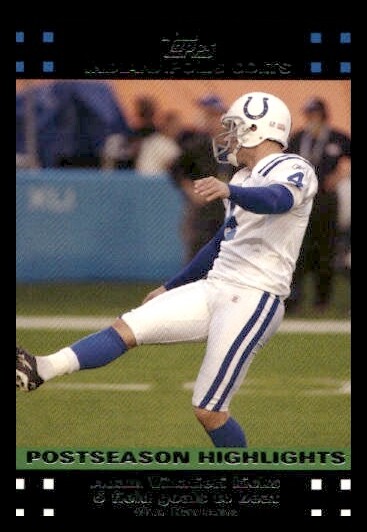 2007 Topps #439 Adam Vinatieri Indianapolis Colts