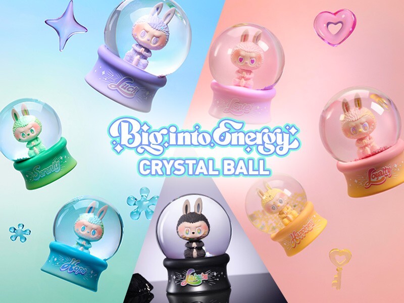 POP MART Big into Energy クリスタルボール　labubu Pop Mart Labubu The Monsters Big into Energy Series