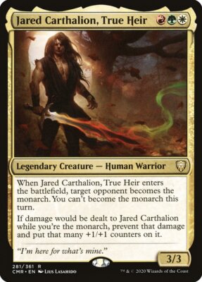 Jared Carthalion, True Heir 281 R Commander Legends CMR MTG Foil