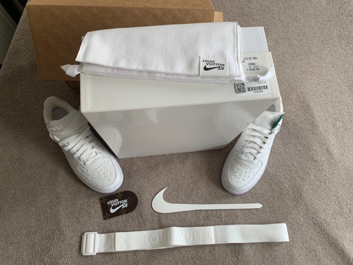 Louis Vuitton Air Force 1 low White sz 7 | eBay