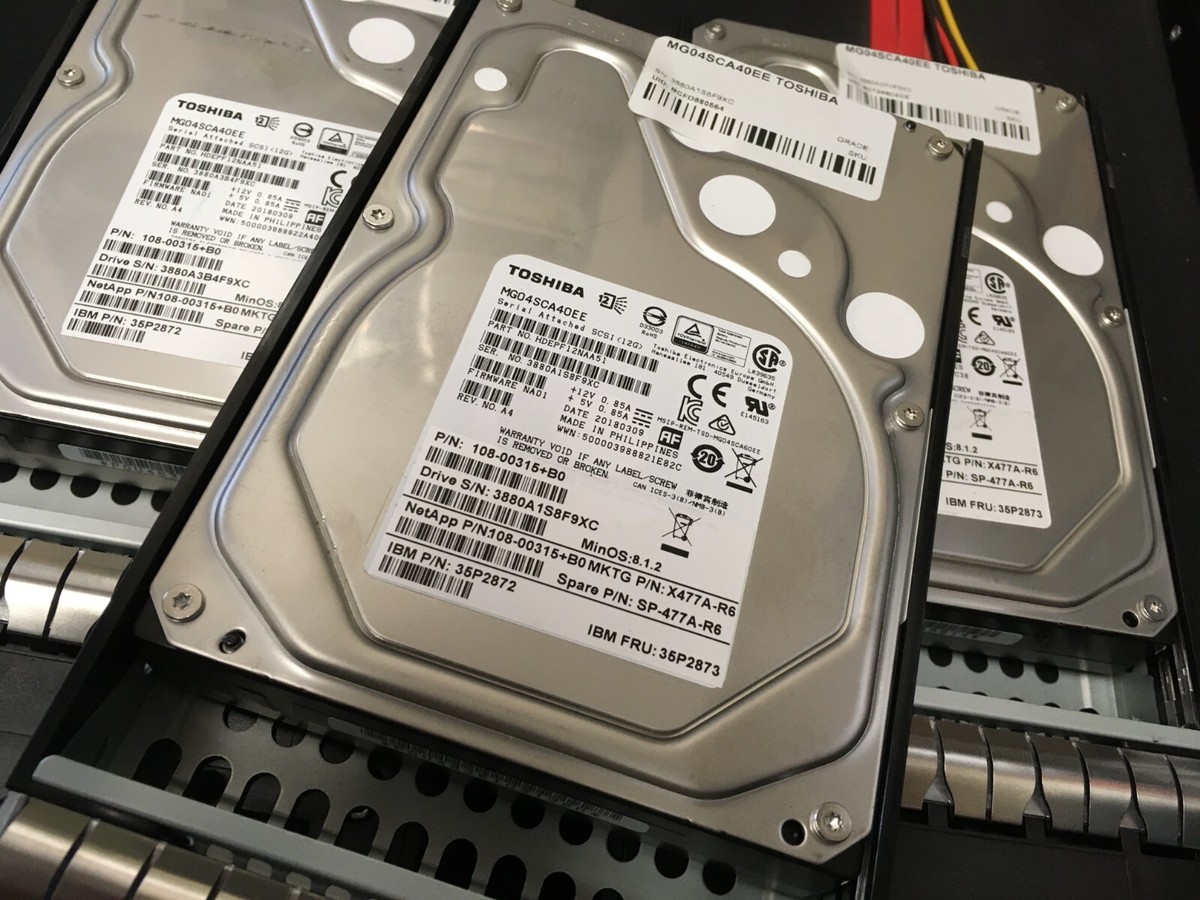 LOT OF 12* NETAPP 4TB 7.2K 12G 3.5 LOT OF 12* NETAPP 4TB 7.2K 12G 3.5