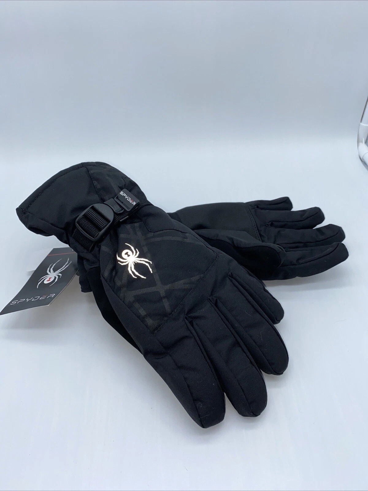 SPYDER Limitless Insulated Black Ski Snow Gloves Women's Size L/XL NEW FAST SHIP