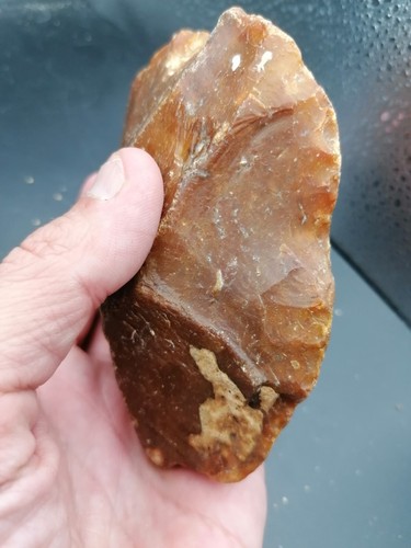 Paleolítico Inferior Francia Hacha de mano achelana Biface Homo Erectus Heidelbergensis - Imagen 15 de 19