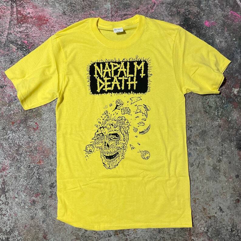 SALE Napalm Death band Shirt, Napalm Death, Grindcore band | eBay