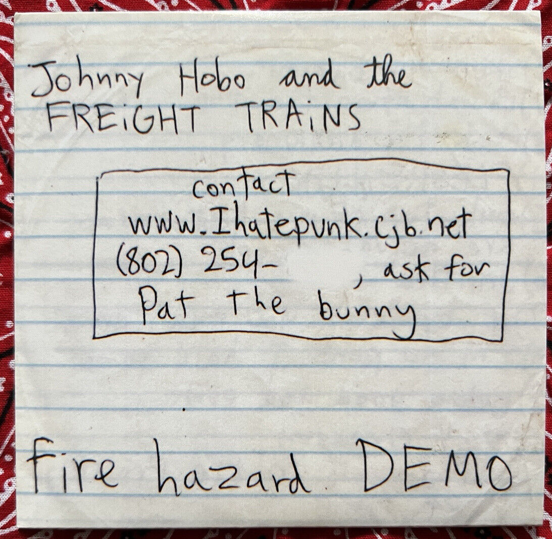 Johnny Hobo & The Freight Trains – Fire Hazard Demo CD - FPA-014 Pat The Bunny