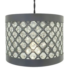 Modern Ceiling Pendant Light Shade Acrylic Crystal Easy Fit Chandelier Lampshade