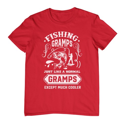 Fishing Gramps Just Like Me t-shirt - Funny and Experienced! Funny t-shirt, Unis - Picture 9 of 90