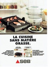 PUBLICITE ADVERTISING 0217  1995   Le Gril viande & Vitasaveur  SEB