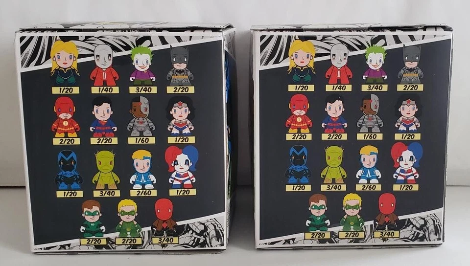 Kidrobot x DC Comics 3 дюйма винил мини-серия набор из 2 - зеленая стрела и зеленый фонарь - Изображение 4 из 4