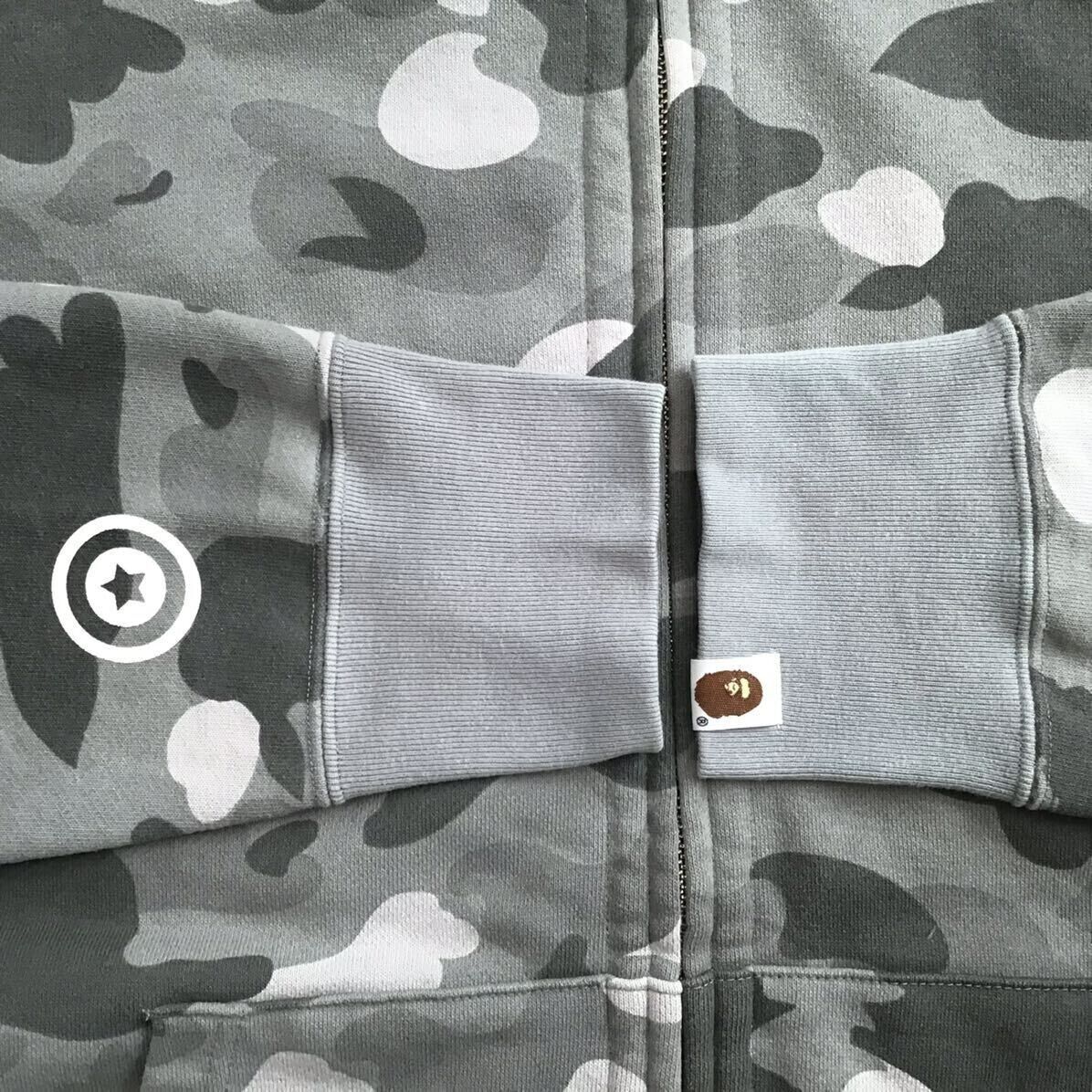 BAPE camo Double Shark full zip hoodie Gray A Bathing Ape BAPE camo Double Shark full zip hoodie Gray A Bathing Ape