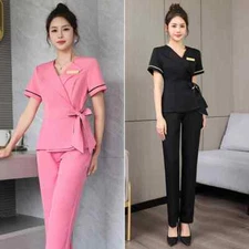 Beautician Uniforms Women Fashion Skin Management Massage Work Clothes