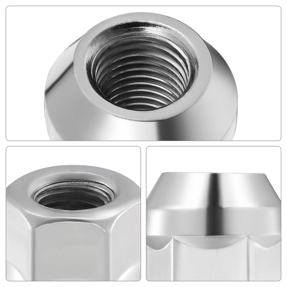 20x Chrome Acorn Wheel Lug Nuts 7/16-20 3/4" Hex Fit Chevrolet Malibu Caprice Foto 3 de 4