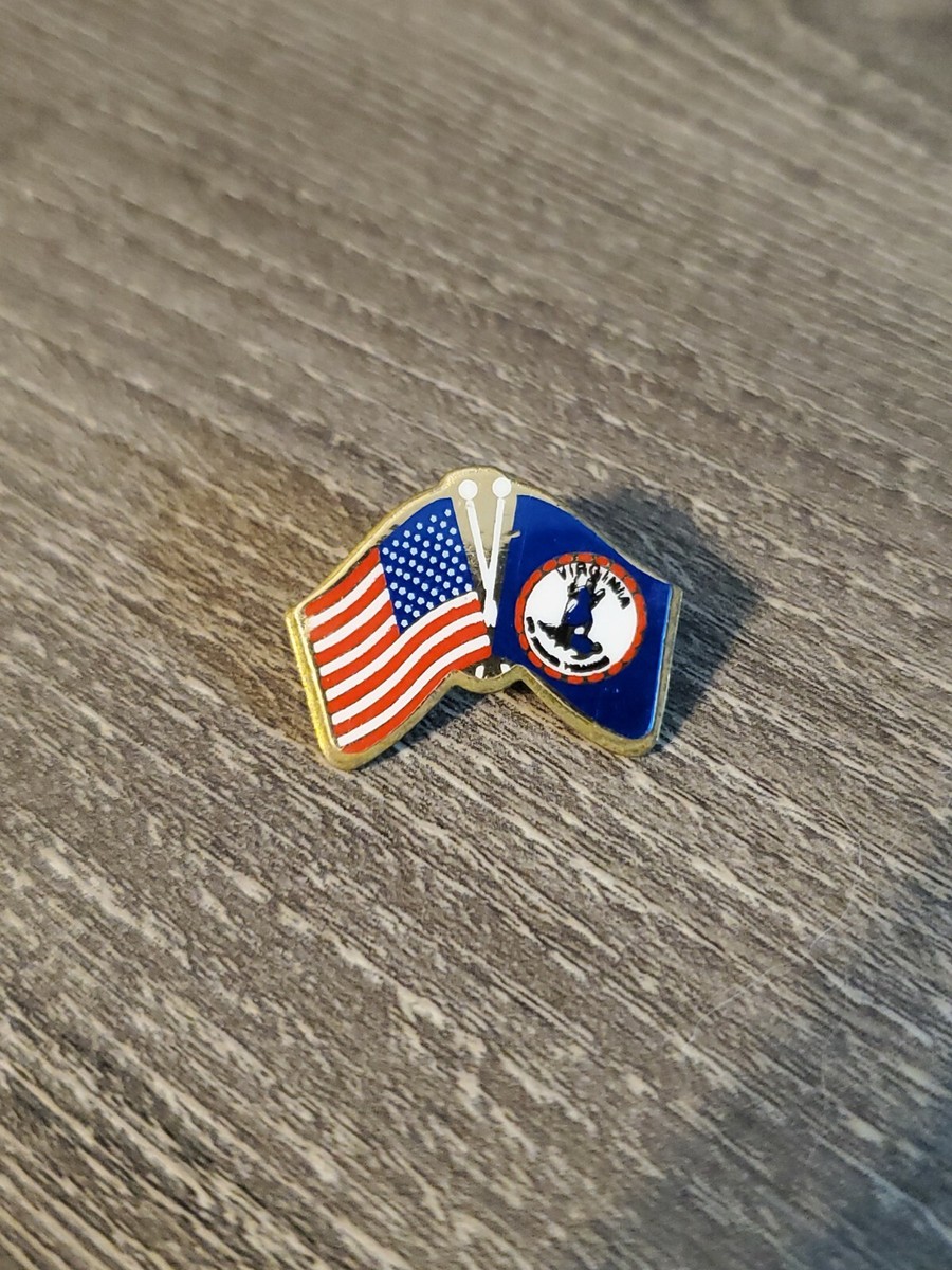 USA and BAHAMAS Crossed Friendship Flag Lapel Pin **MADE IN USA