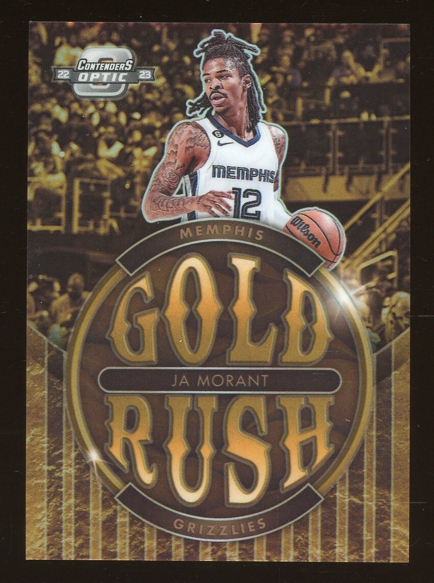 2022-23 Contenders Optic Gold Rush Prizm #4 Ja Morant Grizzlies SSP CASE HIT