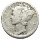 1931 S Mercury Dime VG (V92)
