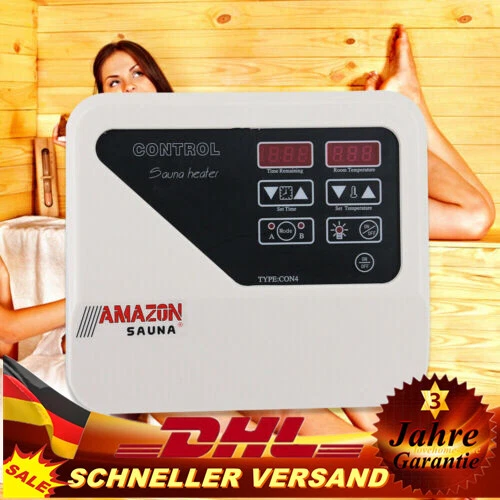 3-9KW Saunaofen Steuerung Controller Saunaraum Saunasteuergerät Externe 40~105°C