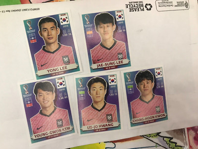 Panini World Cup QATAR 2022  Stickers Yong Lee,Hwang,Sung Lee,Hoon Kwon... Korea