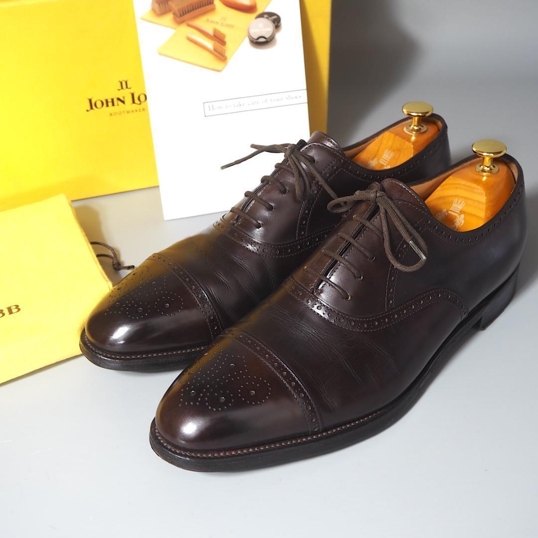 John Lobb SAUNTON Medallion Straight Oxford Men UK8.5/US9.5E John Lobb SAUNTON Medallion Straight Oxford Men UK8.5/US9.5E