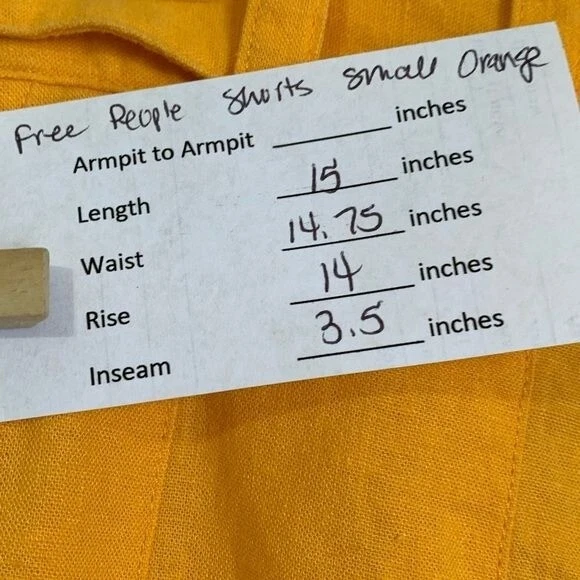 Pantalones Cortos Free People Cintura Alta Lino Plisados Talla Pequeña Bolsillos con Cinturón Playa Foto 2 de 4