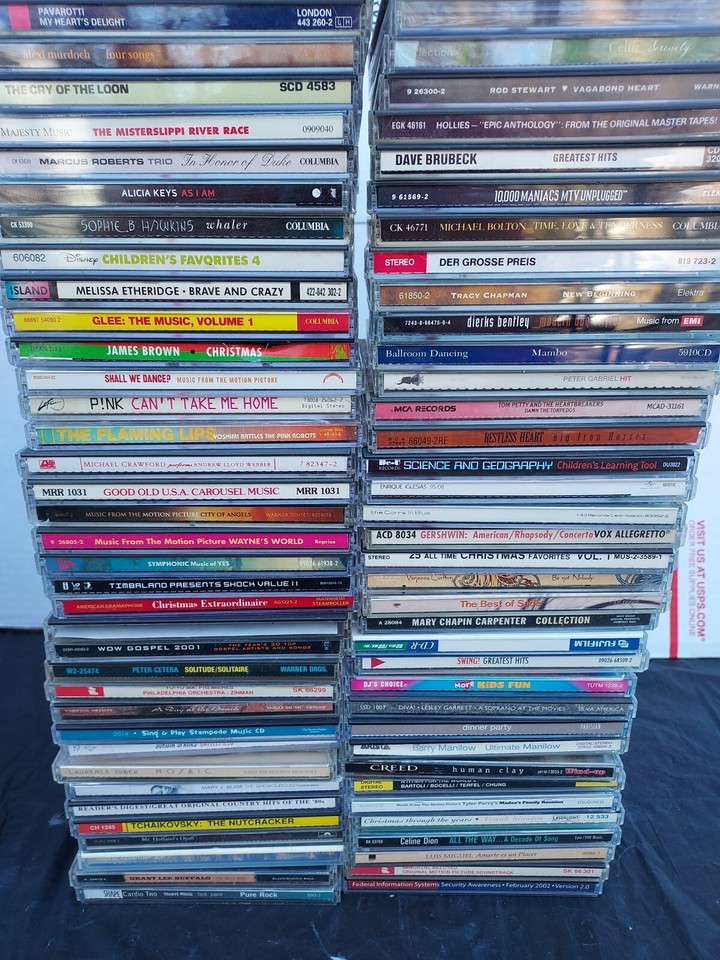 Retro Cd Collection Lot Of 90 Vintage Cd Collection W/ Rock & Moreš„Estate Sale CDs, See ...