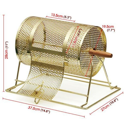 Casino Raffle Ticket Drum Lottery Spinning Bingo Cages w/Wooden Turning