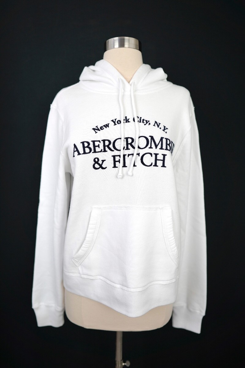 Abercrombie Feminino Moletom Abercrombie Branco Moletom
