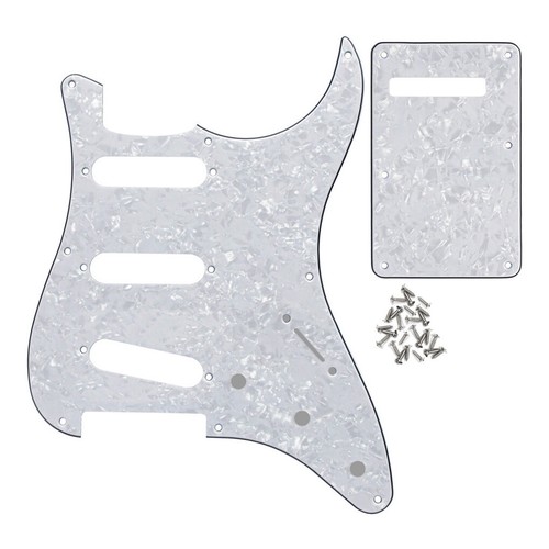 FLEOR SSS 8 Hole Vintage ST Style Vintage Pickguard Gitarrenrückenplatte - Picture 9 of 16