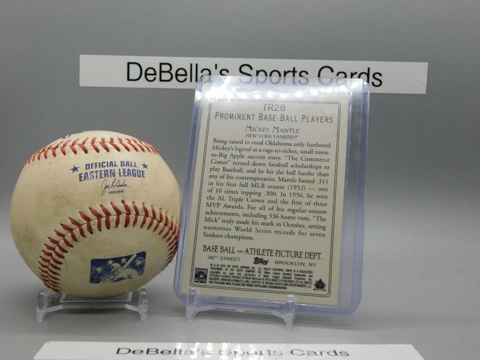 2010 Topps Turkey Red Mickey Mantle #TR28 New York Yankees - Image 2 of 2