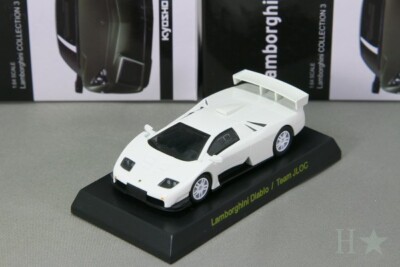 Kyosho 1/64 Lamborghini Diablo / Team JLOC white Lamborghin 