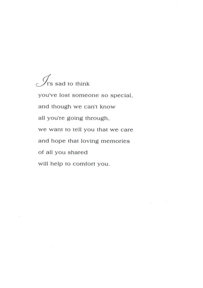 Sympathy Special Love Green Leaf Leaves Nature Outdoors Hallmark Greeting Card - Image 2 of 3