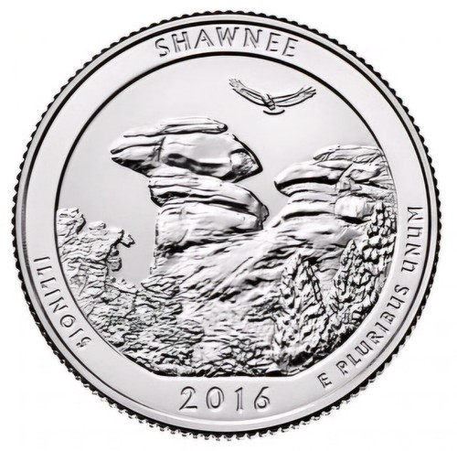 2016 S National Park Quarter 5 Coin Set Uncirculated Mint State Clad 25c - Bild 6 von 6
