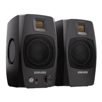 ADAM Audio D3V Active Desktop Monitoring System Pair Aluminum Woofers (Black)