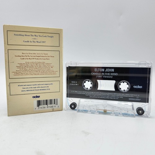 Elton John Something About Way You Look Tonight Candle In The Wind 1997 Cassette - Picture 2 of 3