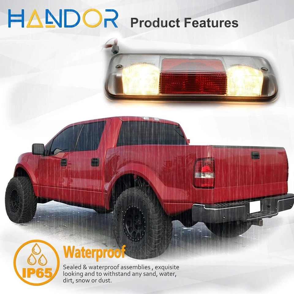 LED 透明第 3 个制动货物灯适用于 2004 - 2008 年福特 F150 / Sport Trac / Mark LT — 第 4/4 张图片