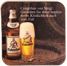 AUSTRIA SALISBURGO STIEGL COLUMBUS BIER BRAUEREI 1 COPERCHIO BIRRA 50-60 anni
