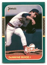 DeWayne Buice 1987 Donruss The Rookies #6 California Angels BASEBALL