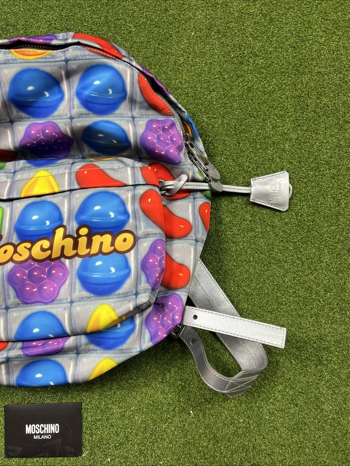 Mochila Moschino Candy Crush Rara y Coleccionable Jeremy Scott Auténtica Nueva Foto 2 de 4