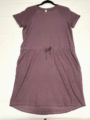 Kyodan Outdoor Jersey Shirt Dress Pockets Purple Women Size M Short Sleeve  | eBay