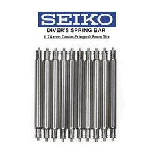 10 pcs 1.8mm Seiko Top Quality Stainless Steel Spring Bars 19mm 21mm 23mm VS8
