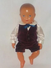 13" Vintage Celluloid Baby Boy Doll Made In France Marked SNF