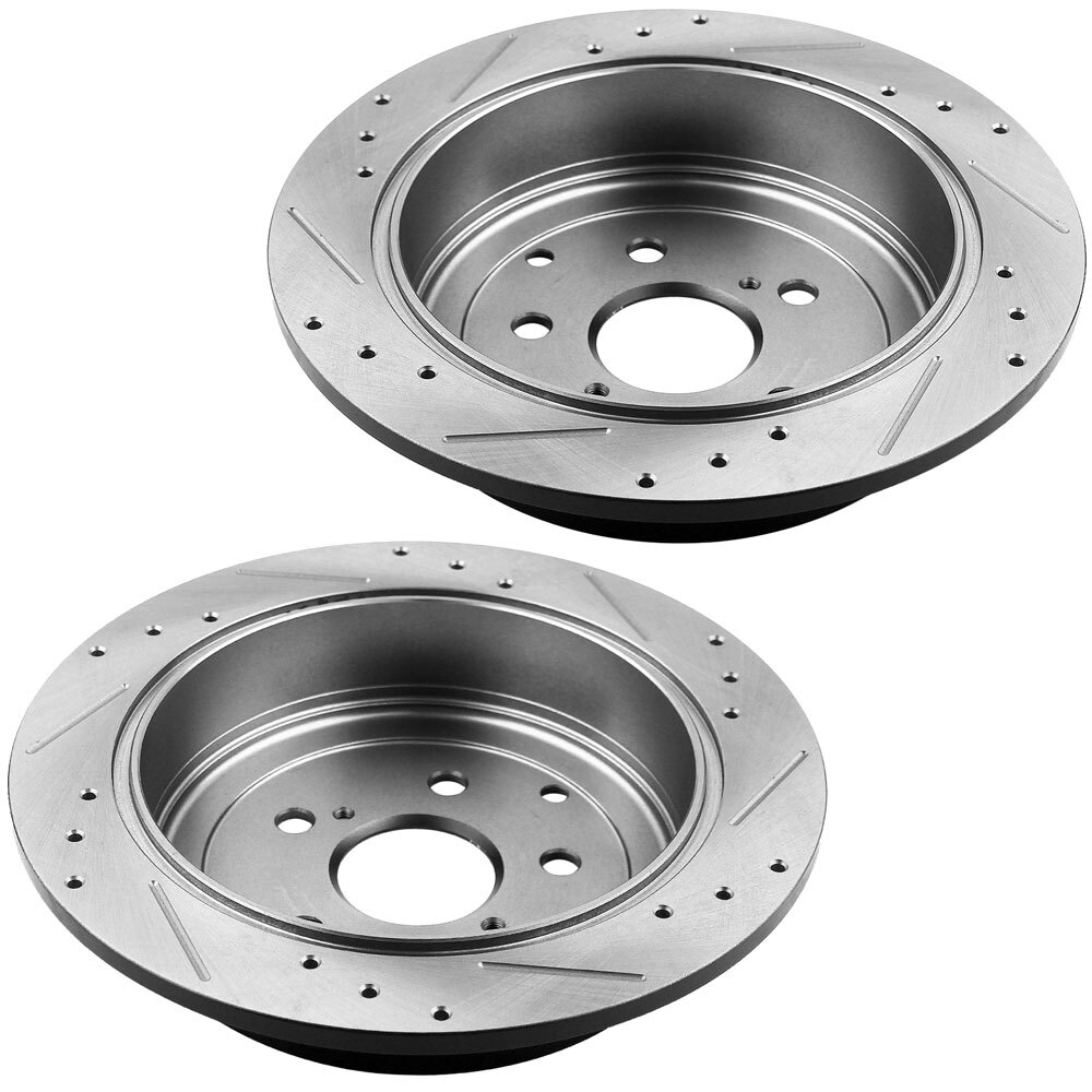 Rear Disc Brake Rotors Kit for 2014 20152019 Toyota Highlander 2011